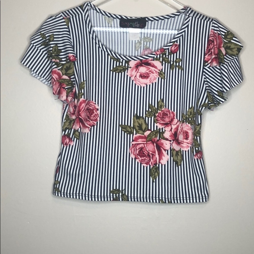 Floral print top